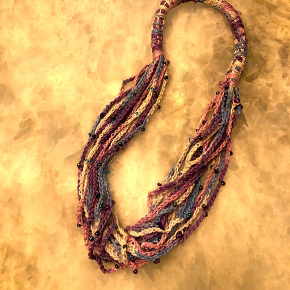 Multicolor handmade necklace with beads - Picture 1 of 2